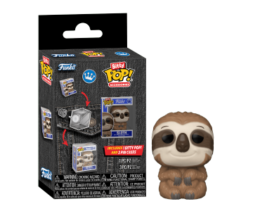 Sloth Bitty Pop! and 3 pcs Bitty Pop! keychain cases (PREORDER USR) из серии Funko