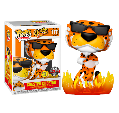 Честер Читос в пламени светящийся (Cheetos Chester Cheetah with Flames GitD (Эксклюзив Box Lunch)) из серии Маскоты
