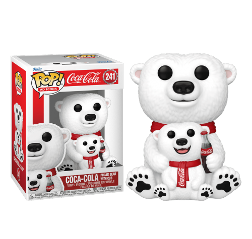 Кока-Кола Белый Медведь с медвежонком (Coca-Cola Polar Bear with Cub) (PREORDER EndJan25) из серии Маскоты