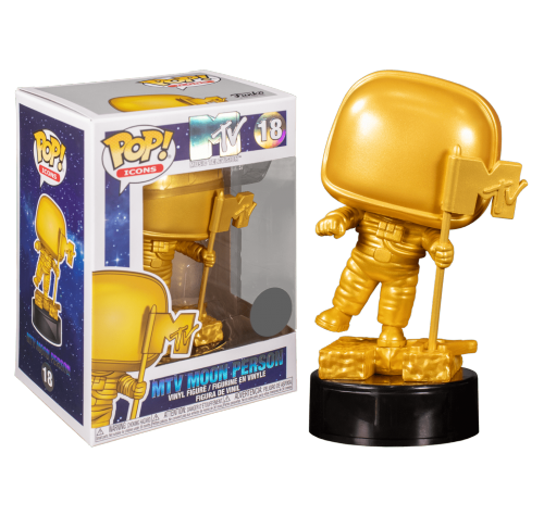 Лунный Человек награда MTV золотой металлик (MTV Moon Person Gold Metallic (Эксклюзив Funko Shop) (preorder WALLKY)) из серии Кумиры