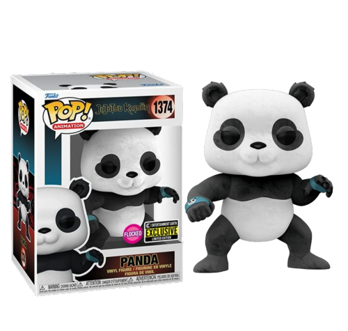 Панда флокированный (Panda Flocked со стикером (Эксклюзив Entertainment Earth)) из аниме Магическая Битва