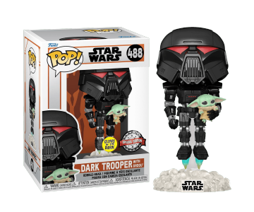 Dark Trooper with Grogu GitD (Эксклюзив Entertainment Earth) из сериала Star Wars: Mandalorian 488