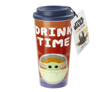 The Child / Baby Yoda Plastic Lidded Mug Drink Time (PREORDER ZS) из сериала Star Wars: Mandalorian