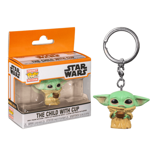 Дитя Малыш Йода с чашкой брелок (The Child / Baby Yoda with Cup Keychain) (PREORDER EarlyOct24) из сериала Звёздные войны: Мандалорец