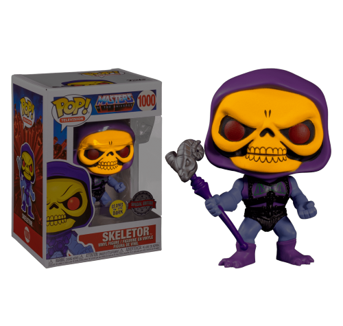 Скелетор светящийся (Skeletor Battle Armor GitD (Эксклюзив Walmart) (preorder WALLKY)) из мультика Властелины вселенной