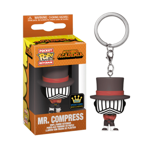 Ацухиро Сако Мистер Компресс брелок со стикером (Mr. Compress keychain (Эксклюзив Specialty Series)) из аниме Моя геройская академия