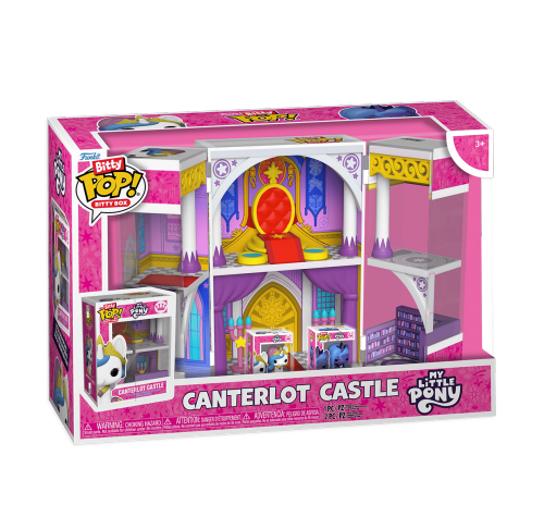 Селестия и Луна 2 см и Замок Кантерлот (Celestia and Luna Canterlot Castle Bitty POP!) из мультика Мой Маленький Пони