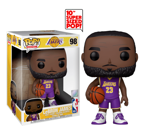 Леброн Джеймс в фиолетовом 25 см (LeBron James Purple Jersey Lakers 10-inch) из серии НБА Баскетбол