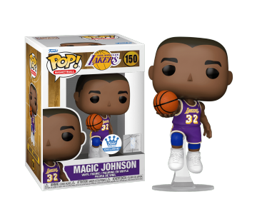 Magic Johnson Los Angeles Lakers Purple Jersey со стикером (PREORDER July-August) (Эксклюзив Funko Shop) из Basketball NBA 150