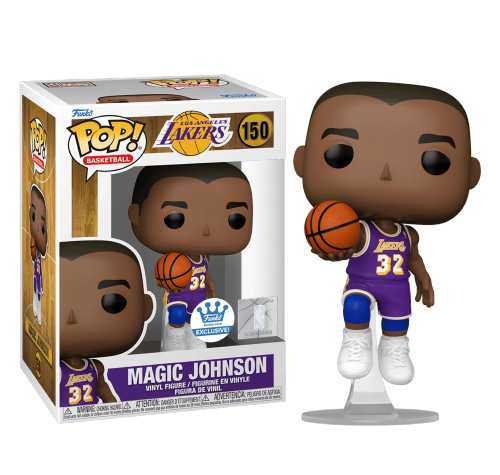 Мэджик Джонсон Лос-Анджелес Лейкерс со стикером (PREORDER July-August) (Magic Johnson Los Angeles Lakers Purple Jersey (Эксклюзив Funko Shop)) из Баскетбол НБА