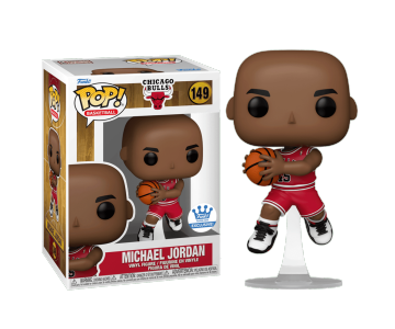 Michael Jordan Bulls #45 Away со стикером (Эксклюзив Funko Shop) из Basketball NBA 149