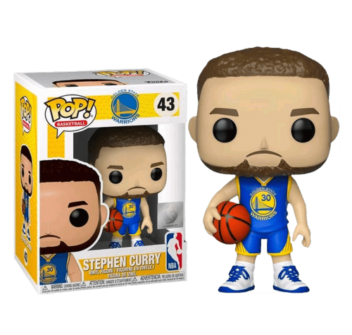 Стефен Карри Голден Стэйт Уорриорз в голубой форме (Stephen Curry Golden State Warriors Blue Jersey) из Баскетбол НБА