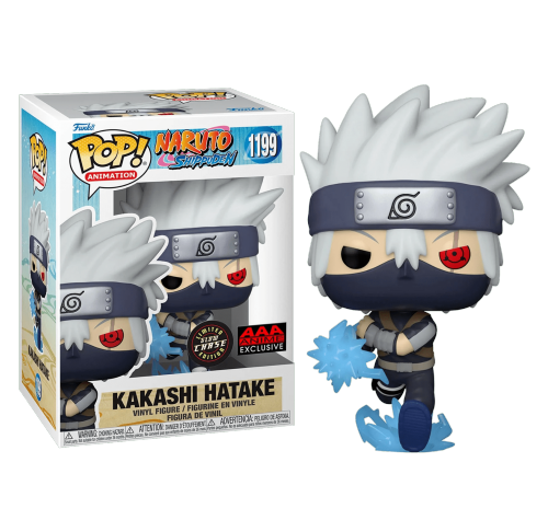 Какаши Чидори с глазом Шаринган светящийся со стикером (Young Kakashi Hatake with Chidori Sharingan eye GitD (Chase, Эксклюзив AAA Anime)) из аниме Наруто