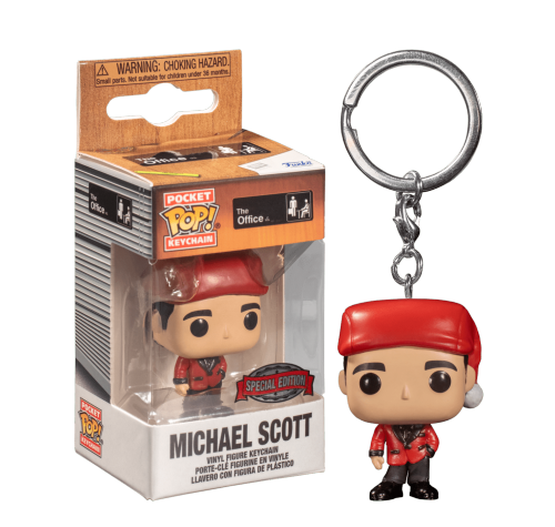 Майкл Скотт Санта Бонд брелок (Michael Scott Santa Bond keychain) (preorder WALLKY) из сериала Офис