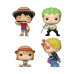 Манки Д Луффи, Ророноа Зоро, Нами и Санджи (Monkey D Luffy, Roronoa Zoro, Nami and Sanji 4-pack (PREORDER MidMarch25) (Эксклюзив)) из аниме Ван Пис