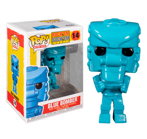 Робот-боксер синий (Blue Bomber Rock 'Em Sock 'Em Robots Mattel) из серии Ретро игрушки