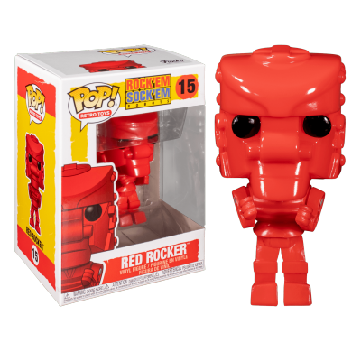 Робот-боксер красный (Red Rocker Rock 'Em Sock 'Em Robots Mattel) из серии Ретро игрушки