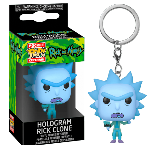 Голограмма Клона Рика брелок (Hologram Rick Clone Keychain) из сериала Рик и Морти