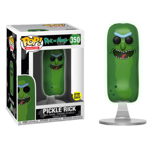 Огурчик Рик светящийся (Pickle Rick GitD (Эксклюзив Previews)) из сериала Рик и Морти