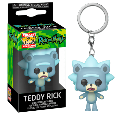 Медвежонок Рик брелок (Teddy Rick Keychain) (preorder WALLKY) из сериала Рик и Морти