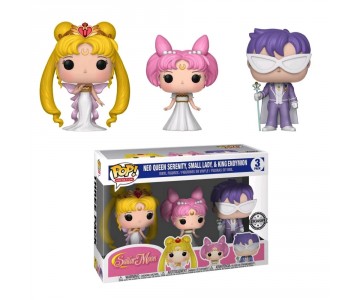 Neo Queen Serenity, Small Lady and King Endymion 3-Pack (Эксклюзив Hot Topic) из мультика Sailor Moon