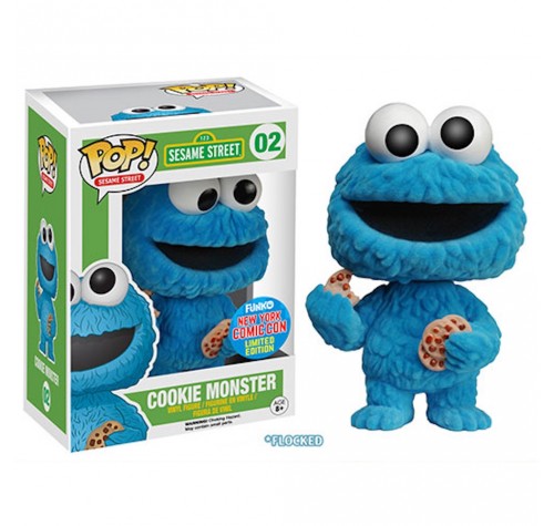 Коржик печеньковое чудовище флокированный (Cookie Monster Flocked NYCC 2015 (Эксклюзив)) из сериала Улица Сезам