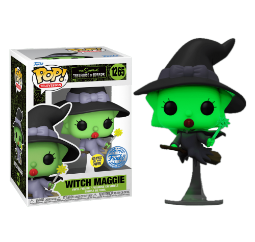 Мэгги Симпсон ведьма светящаяся (Maggie Simpson as Witch GitD (preorder Premix) (Эксклюзив Amazon)) из мультсериала Симпсоны