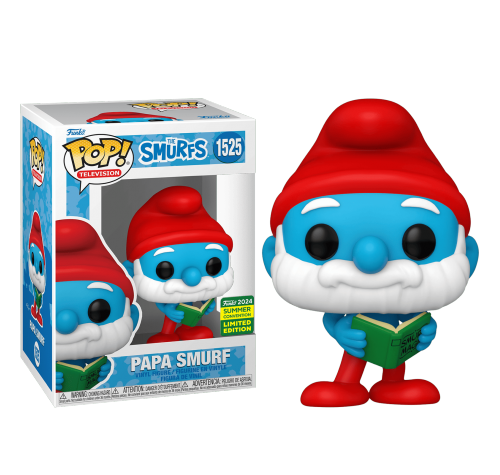 Папа Смурф (PREORDER Premix) (Papa Smurf with book (Эксклюзив SDCC 2024)) из мультика Смурфики