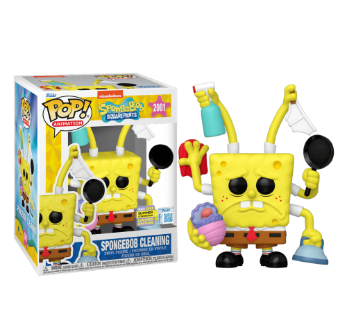 Губка Боб Квадратные Штаны (SpongeBob Cleaning Premium (Эксклюзив SDCC 2025)) из мультика Губка Боб Квадратные Штаны