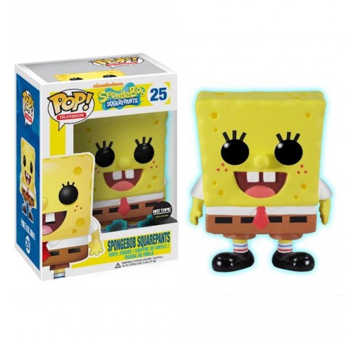Губка Боб Квадратные Штаны светящийся (SpongeBob SquarePants GitD (Эксклюзив Hot Topic)) из мультика Губка Боб Квадратные Штаны