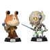 Джа-Джа Бинкс и Генерал Гривус (Jar Jar Binks vs General Grievous 2-pack (preorder WALLKY) (Эксклюзив GameStop)) из мультика Звёздные войны: Войны клонов