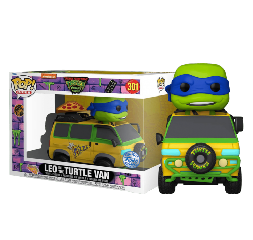 Леонардо в фургоне (preorder WALLKY) (Leonardo in the Turtle Van Rides (Эксклюзив Target)) из фильма Черепашки-ниндзя: Погром мутантов