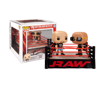 The Rock vs Stone Cold with Wrestling Ring Moments (preorder WALLKY) из тв-шоу WWE
