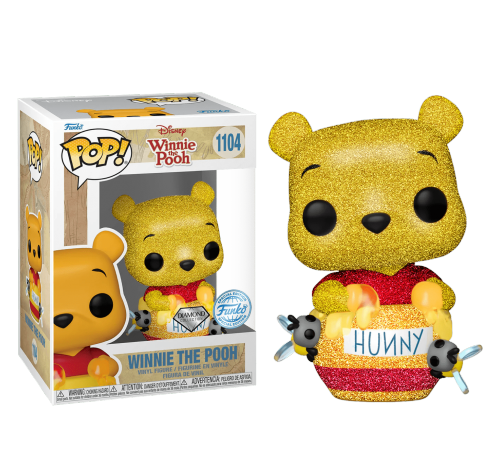 Винни-Пух в горшочке с медом блестящий (PREORDER Premix) (Pooh in Honey Pot Diamond Glitter (Эксклюзив Hot Topic)) из мультика Винни-Пух