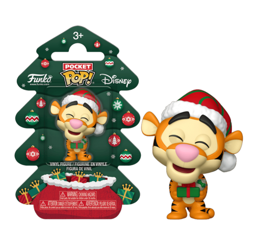 Тигра праздничный мини 4 см (Tigger Holiday Pocket Pop!) (PREORDER MidNov25) из мультика Винни-Пух