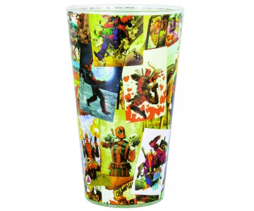 Бокал стеклянный Deadpool Glass 450 мл (PREORDER ZS) из комиксов Deadpool