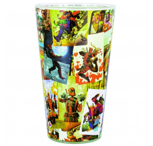 Бокал стеклянный Deadpool Glass 450 мл из комиксов Deadpool