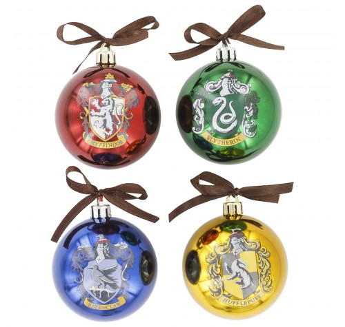 Набор ёлочных шаров Гарри Поттер (Harry Potter Set of 4 Tree Decorations) из фильма Гарри Поттер