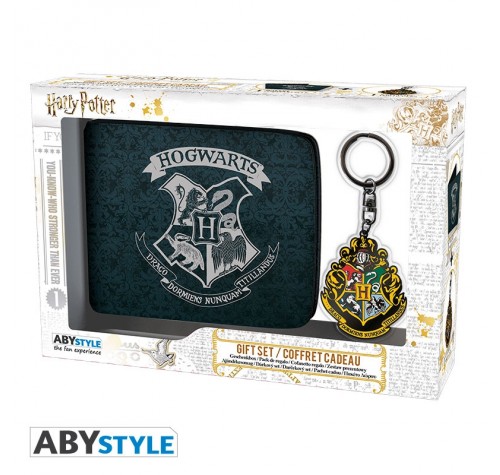 HARRY POTTER (PREORDER) ABYstyle Pack Hogwarts Wallet + Keyring