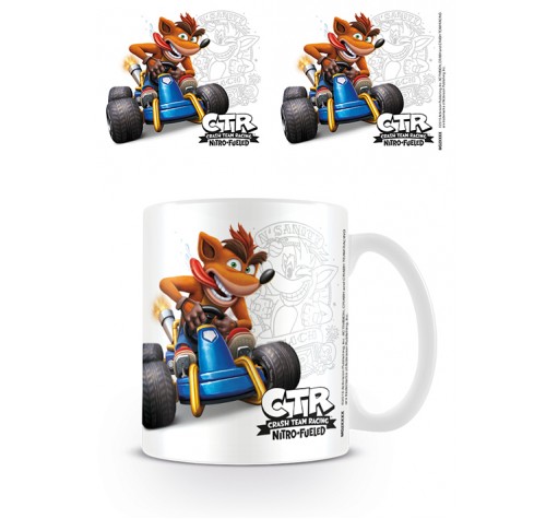 Кружка Crash Team Racing (Crash Emblem) Coffee Mug из игры Crash Bandicoot (Крэш Бандикут)