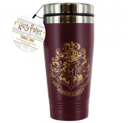 Кружка-термос Герб Хогвартса (Hogwarts Crest Travel Mug V2 450 ml) из фильма Гарри Поттер