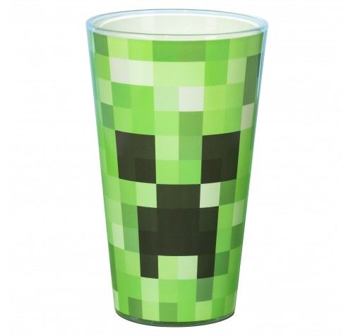 Бокал стеклянный Minecraft Creeper Glass 450 мл из игры Minecraft