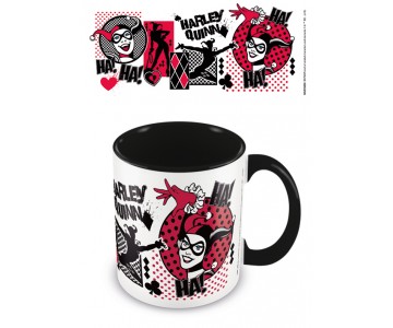 Кружка Harley Quinn (I Am Crazy For You) Black Coloured Inner Mug (PREORDER SALE SEPT) из комиксов DC Comics