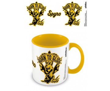 Кружка Spyro (Born To Glide) Yellow Coloured Inner Mug (PREORDER SALE SEPT) из игры Spyro the Dragon (Дракон Спайро)