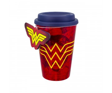 Кружка Red Wonder Woman Travel Mug (PREORDER ZS) из комиксов DC Comics