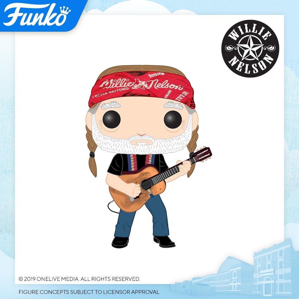 Фигурки Фанко ПОП Willie Nelson к выставке Toy Fair 2020 в Лондоне