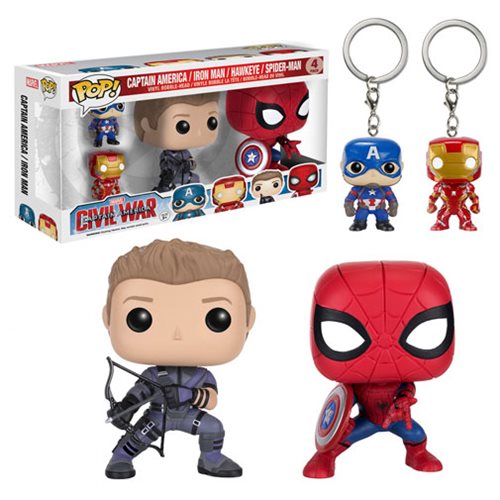 spiderman civil war funko pop