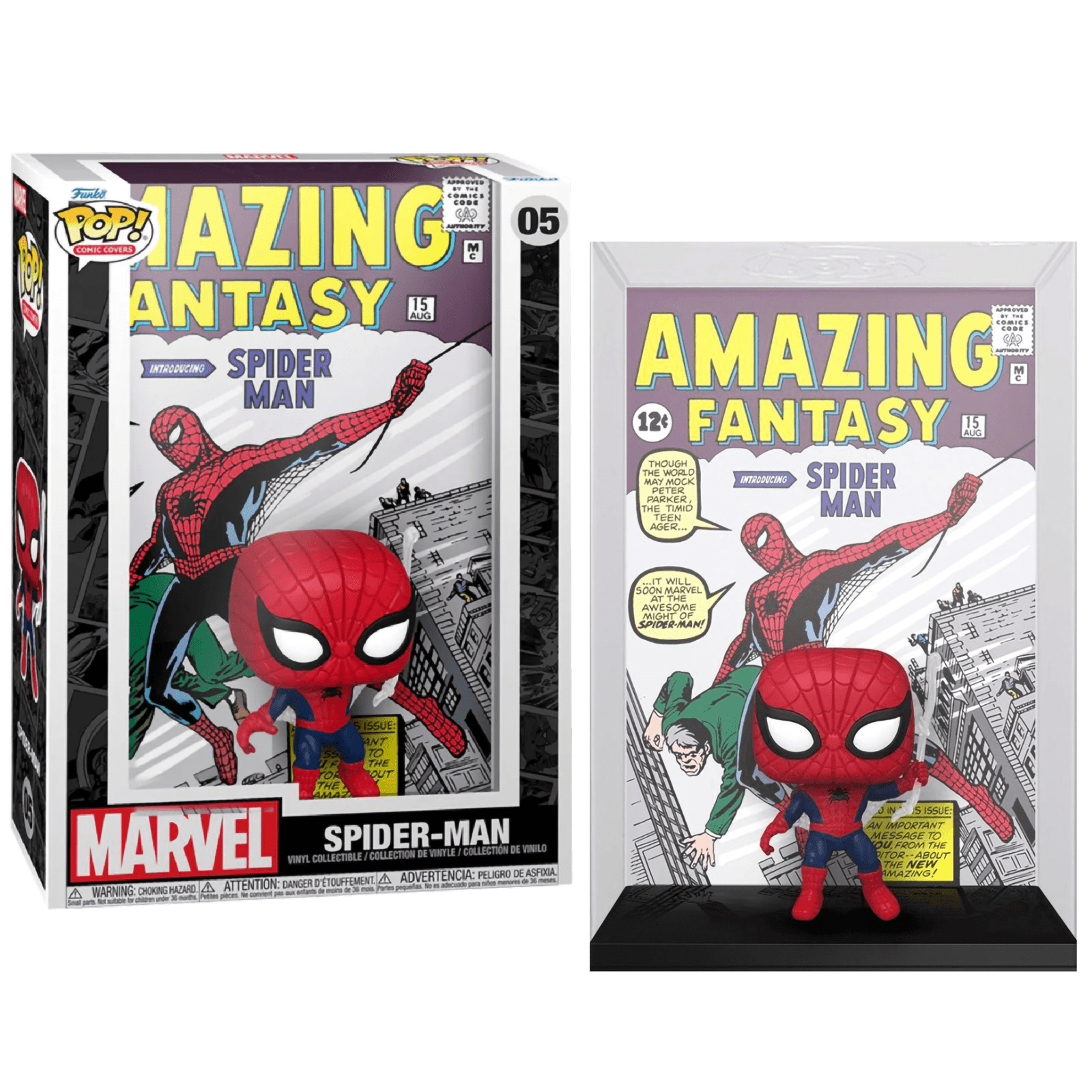 Фигурка Человек-Паук Удивительная Фантазия #15 Марвел (Spider-Man Amazing  Fantasy #15 Marvel) — Funko POP