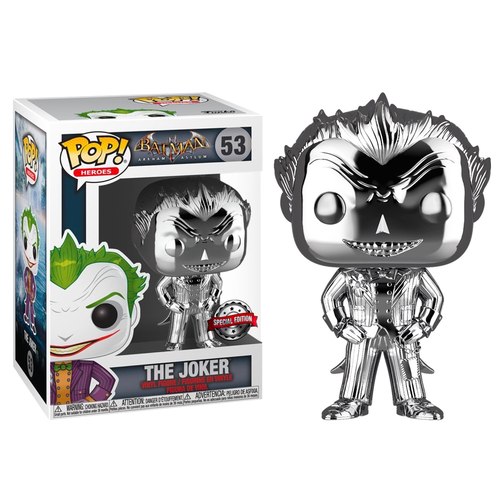 Фигурка Джокер серебряный хром (Joker Silver Chrome (Эксклюзив Target)) —  Funko POP