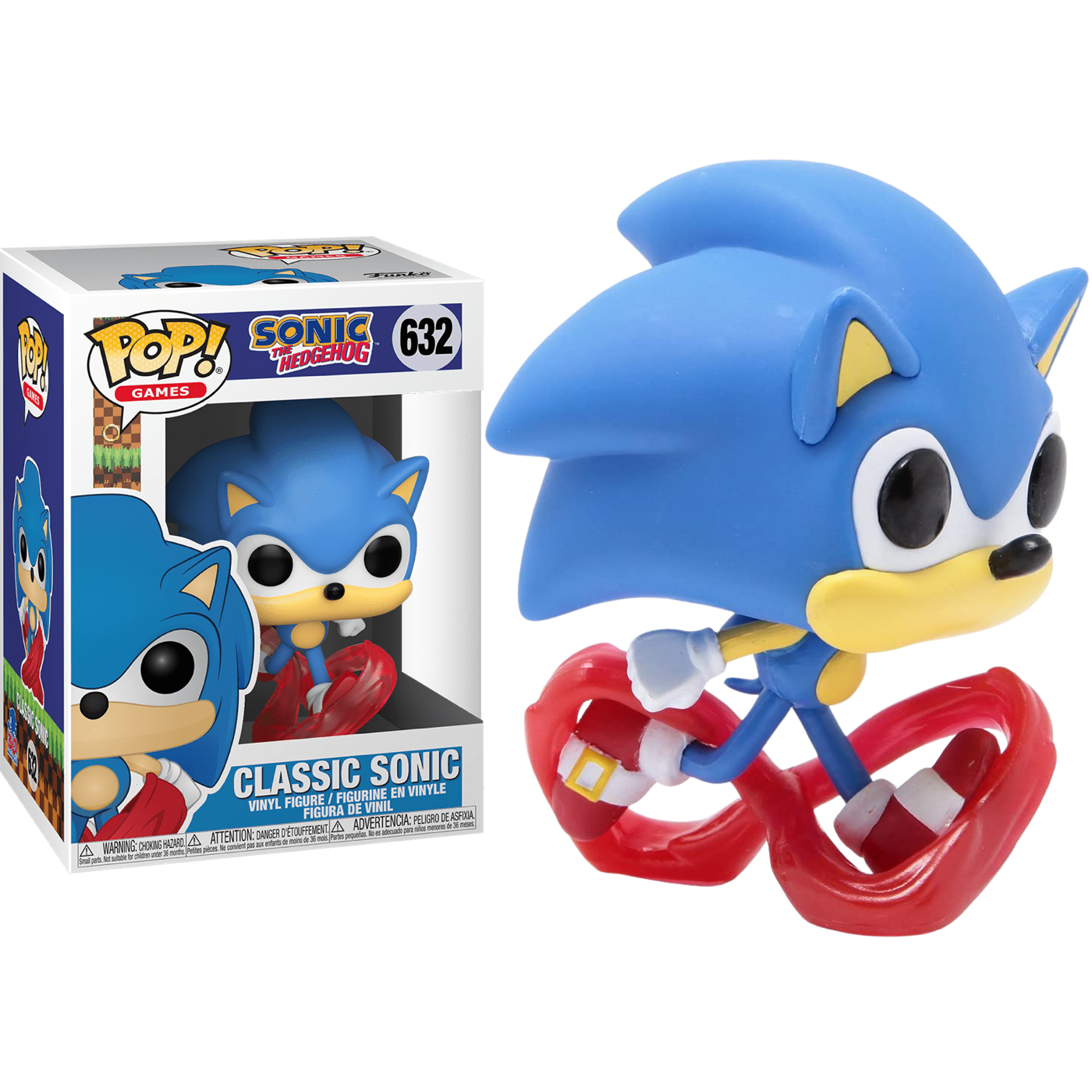 Фигурка Еж Соник бегущий (Sonic Running 30th Anniversary) — Funko POP